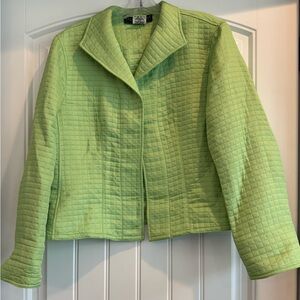 Harve Benard Quilted Open Front Jacket